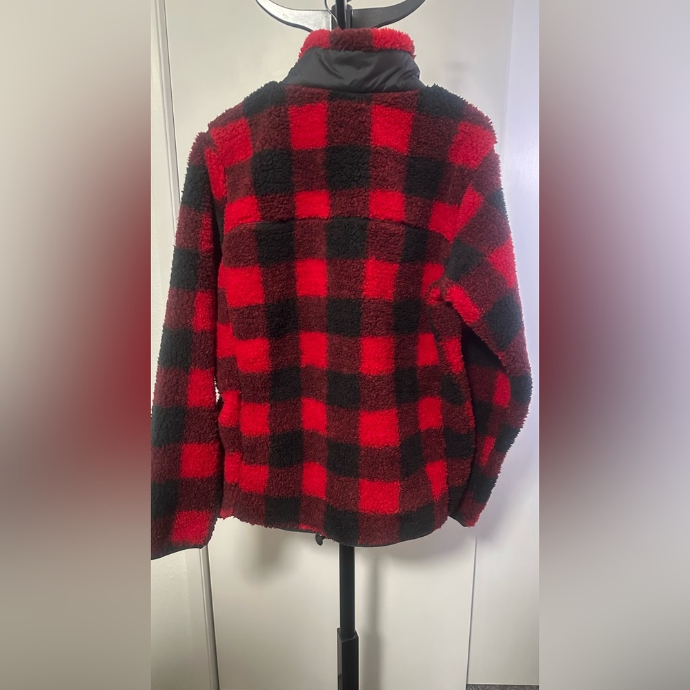 NWT Columbia Sportswear Men’s Red and Black “Winter Pass” Fleece - Size Large - Picture 2 of 12